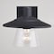 Vaxcel Westport Steel 1 Light LED Compatible Black Coastal Outdoor Wall Lantern Clear Glass T0752 - alternate 5